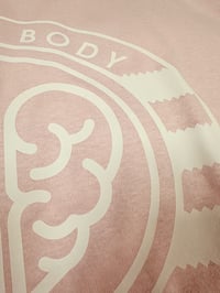 Image 5 of Mind, Body & Sole Logo T-shirt - Light Pink / White 