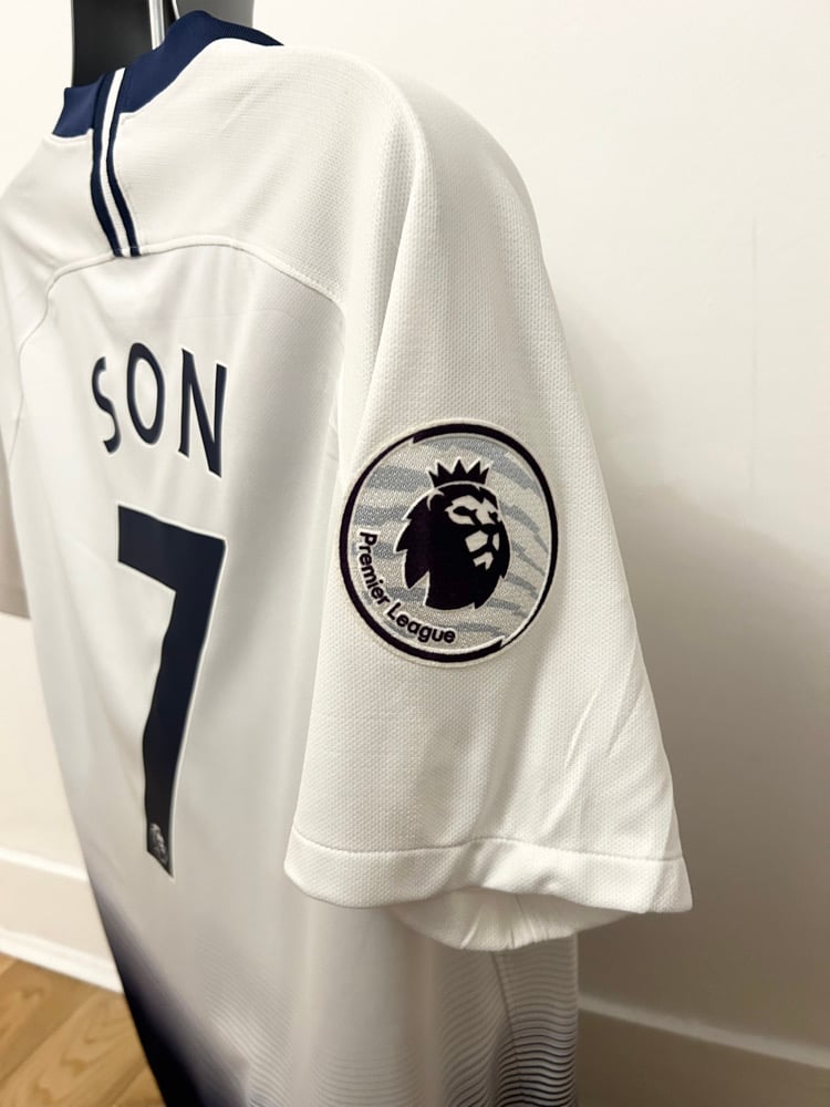Image of Tottenham Hotspur “SON 7” 2018/19 Inaugural Home Shirt + PL patches (L)
