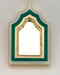 Image of Modernist Mirror White/Jade Green/Gold leaf 