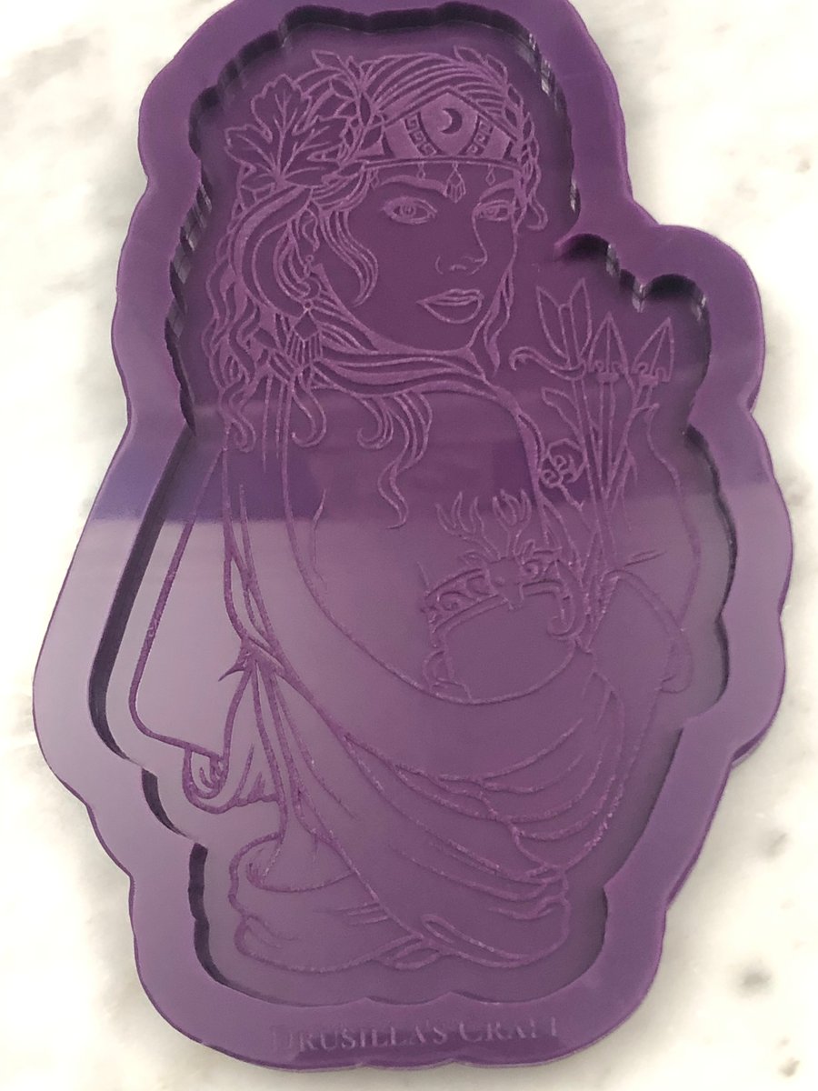 Image of Artemis Greek Goddess of the Hunt Silicone Mold