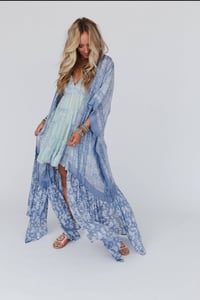 Image 1 of Paisley Tapestry Free Flow Kimono