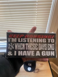 Image 2 of WHEN THESE DAYS END BUMPER STICKER