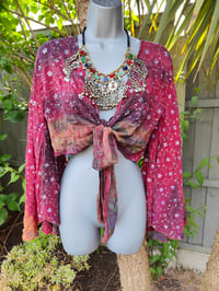 Image 11 of Wanderlust Stevie top Maroon glitter  throughout upto 14