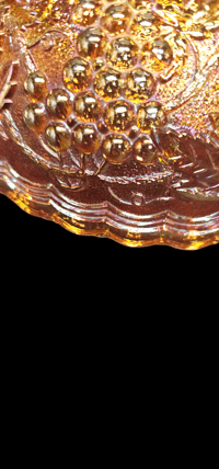 Image 9 of 2 Marigold/Amber Carnival Pieces- Imperial and Indiana 