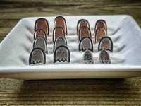 Image 1 of Bitty Ghost Posts - Mixed Metal: Sterling Silver and Copper 