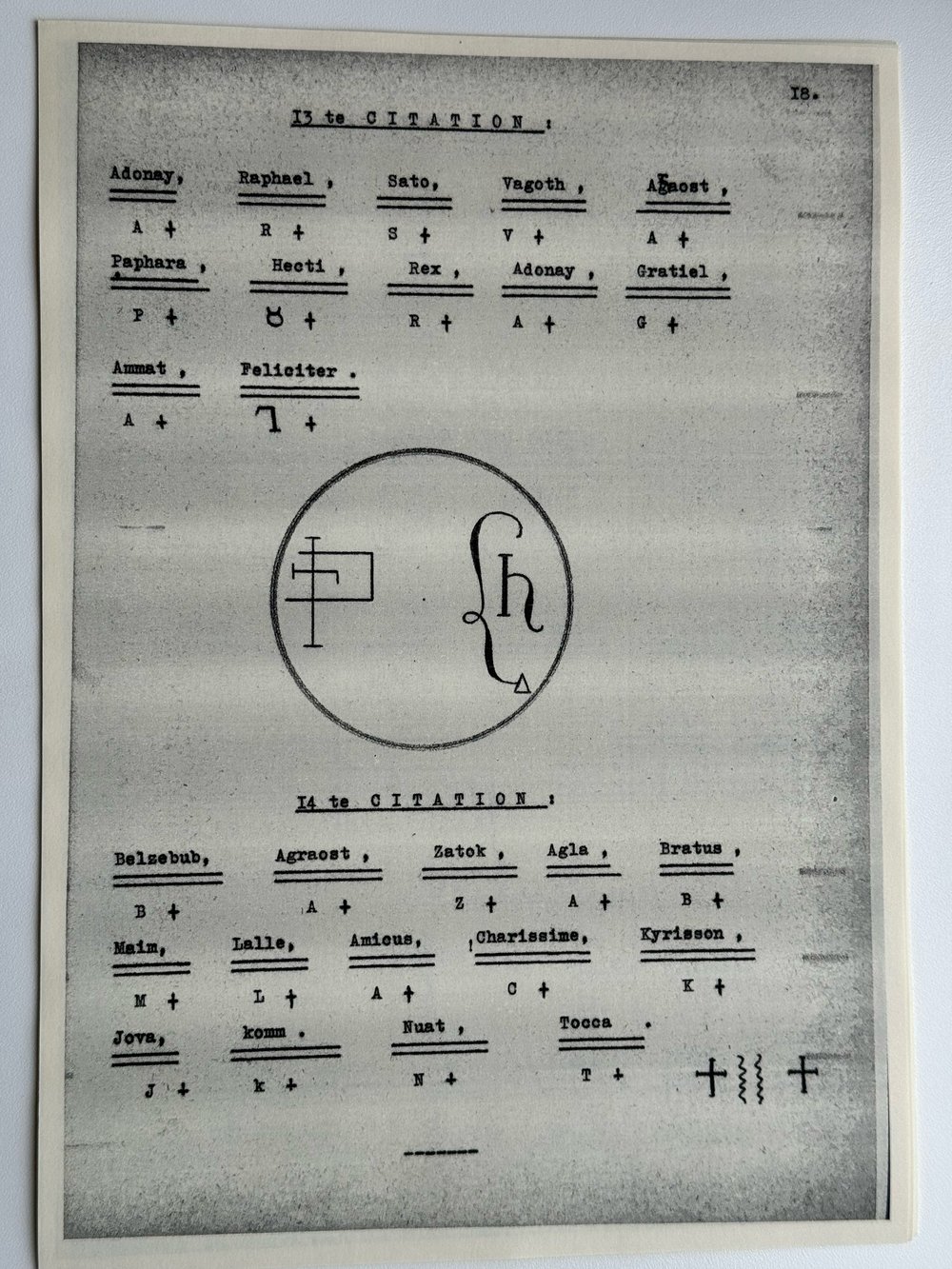 Image of Photocopy of an unpublished German typescript from the estate of Franz Bardon - Dr. Faust