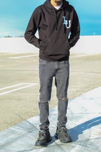 Image 2 of Black "LU" Hoodie 