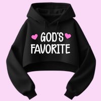 God’s Favorite Crop Hoodie 🎀