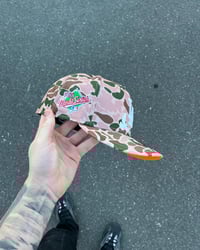 Image 2 of  SAFETY BRIM DUCK CAMO LA DODGERS CUSTOM FITTED CAPo