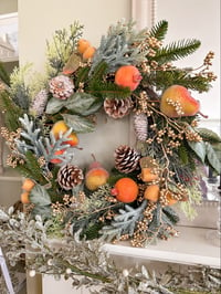 Image 1 of SALE! Luxury Festive Fruit & Fir Wreath