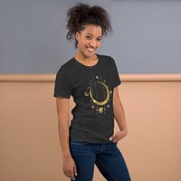 Image 24 of Astronomy Inspired Gold Lunar Phases Unisex t-shirt