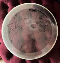 Signed 20” Kick Drum Head used on multiple tours and albums