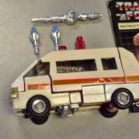 Image 5 of Vintage Transformers G1 Ratchet Autobot Ambulance Figure with Instructions (Missing 1 Missile)