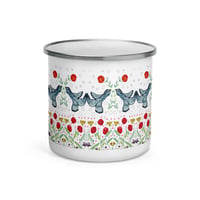 Image 3 of Blue Bird Enamel Mug