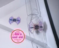 Purple opal chanel-bow 