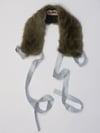 FUR COLLAR - LIGHT BLUE 