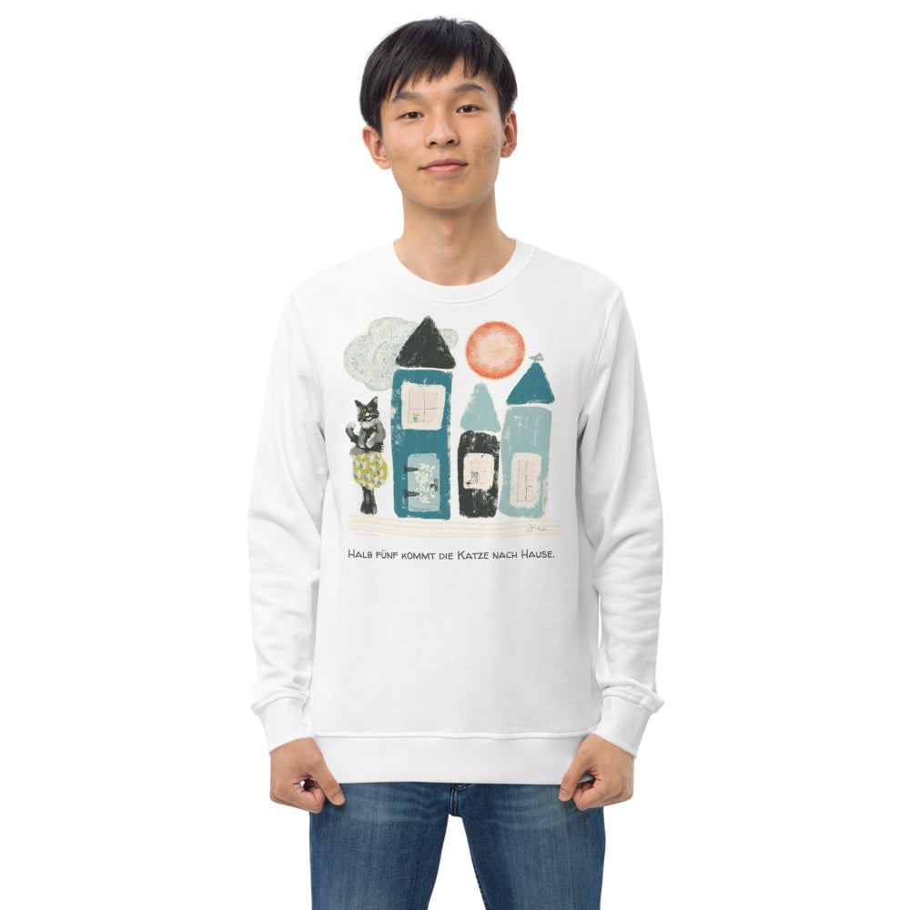 Image of Cozy Cat Homes Unisex organic sweatshirt