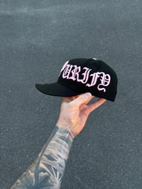 Image 4 of BLACK PINK BRIM PHILADELPHIA PHILLIES “PURIFY” CUSTOM FITTED CAP