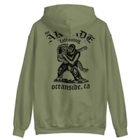 Image 1 of Old English Gorilla Hoodie in Military Green