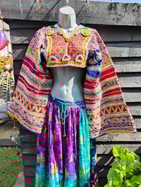 Image 18 of Vintage Fez Crop Tribal Top chest 30 inches