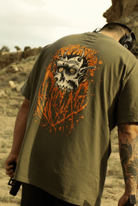 Image 1 of Vamp skull army green