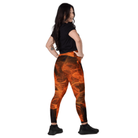 Image 4 of Leggings with pockets (Solar Flare)