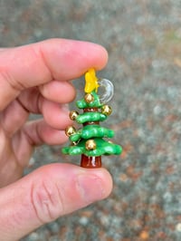 Image 2 of Christmas Tree Pendant (24k gold ornaments)