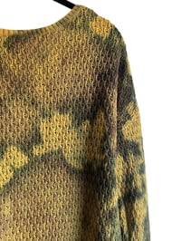 Image 8 of ♻️ UPCYCLED M AE Sweater in Mustard and Muted Ice Dye