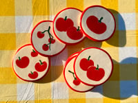 Image 1 of Tomato Coasters Stackable
