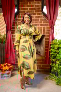 Image 2 of Leaf Printed Maxi Dress