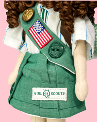 Image 2 of RESERVED FOR DINITSA GIRL SCOUT SMALL ART DOLL 