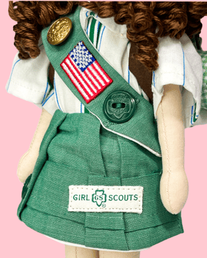 Image of RESERVED FOR DINITSA GIRL SCOUT SMALL ART DOLL 