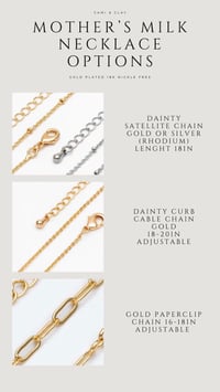 Image 3 of BM Curb Chain (initial charm and opal option available)