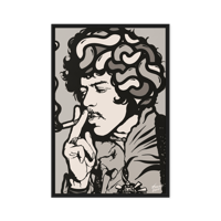 Image 2 of “HENDRIX” FRAMED CANVAS PRINT