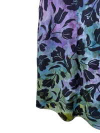 Image 5 of ♻️ UPCYCLED XL Linen Blend Sundress in Muted Flower Printed Ice Dye