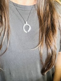 Image 4 of sterling silver Rumi quote naja pendant