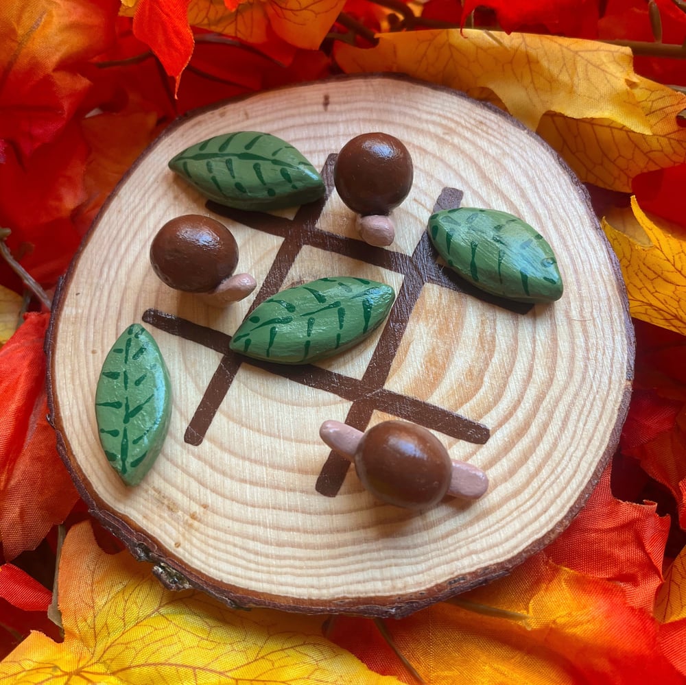 Image of cottagecore tic-tac-toe