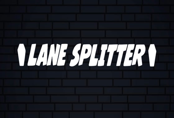 Image of Lane Splitter coffin swingarm decal set