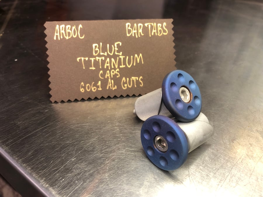 Image of Blue Titanium 6 Shooter Bar Tabs