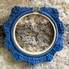 Denim Waves Plush Embroidery Hoop