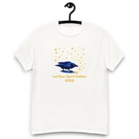 Image 3 of Unisex classic tee, Let Your Spirit Gather Gold Raven Tee
