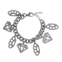 Image 1 of scene queen charm bracelet *stainless steel*