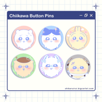 Image 1 of Chiikawa Button Pins