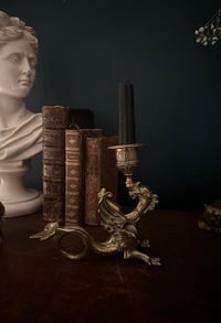 Image 6 of Magnifique bougeoir chimère, bronze massif. Époque Napoléon III
