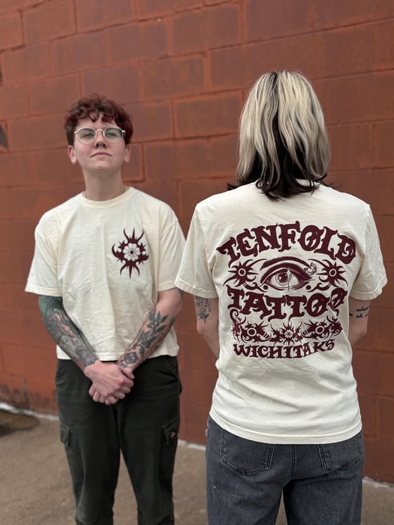 Image of Ox Blood Cream Tenfold Shirt