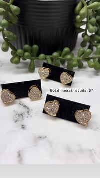 Image 2 of Gold studs PICK INSIDE2