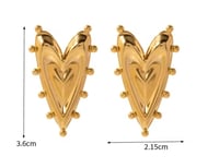 Image 10 of HEART TO HEART STUD EARRINGS