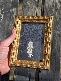Image 1 of Antique Cat Collection - Cat engravings with real preserved web- L