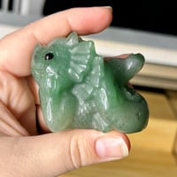 Image 3 of Green Aventurine Laying Dragon ($20)