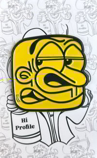 Tonk yellow face pin